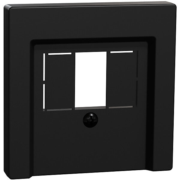 Merten Zentralplatte sw matt f. TAE/Audio/USB MEG4250-0403